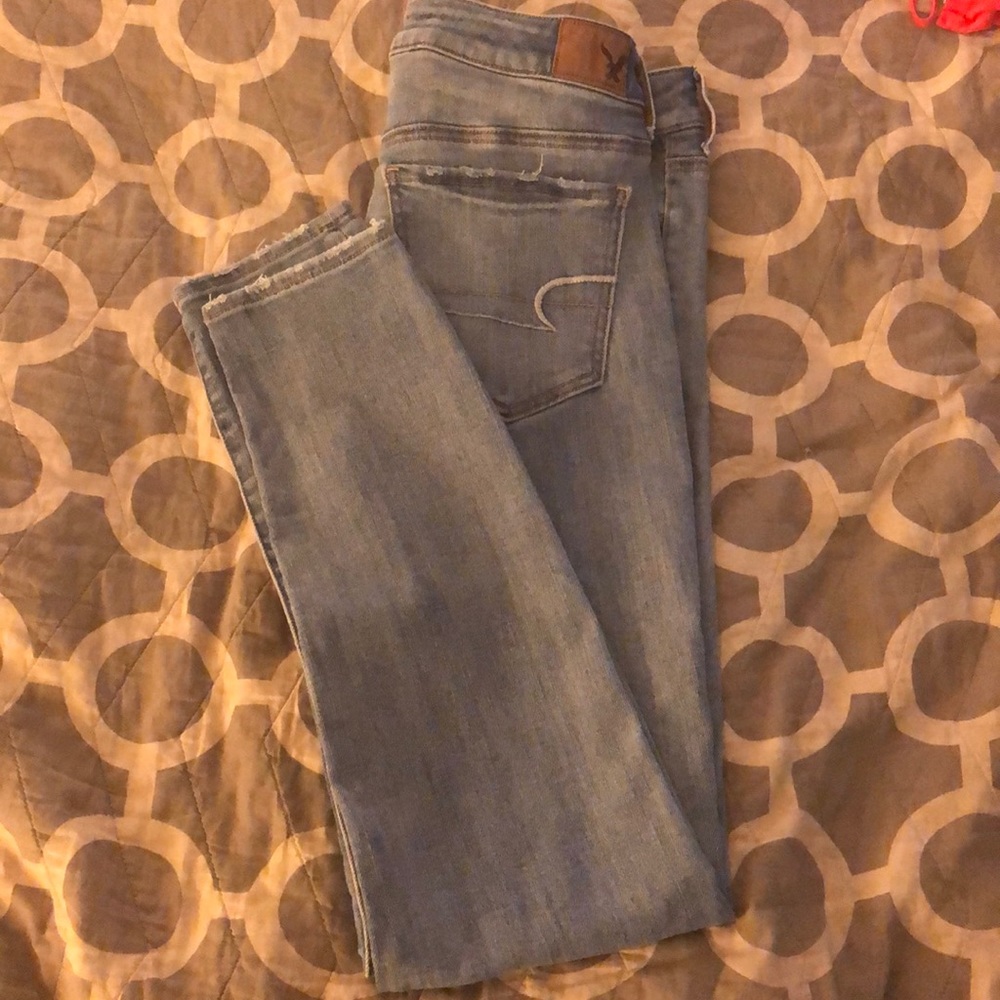 Blue American Eagle Jeggings
